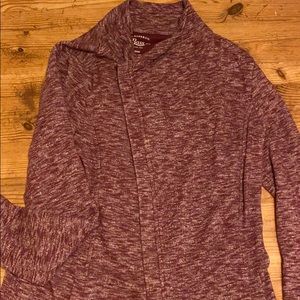 Lightweight cardigan with zipper